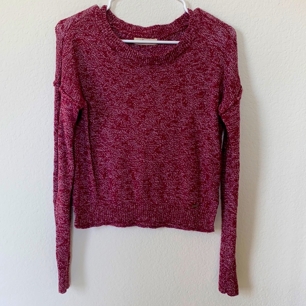 Hollister XS cute crimson sweater top